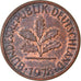 Munten, Federale Duitse Republiek, Pfennig, 1978, Stuttgart, ZF, Copper Plated