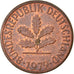 Coin, GERMANY - FEDERAL REPUBLIC, Pfennig, 1979, Karlsruhe, EF(40-45), Copper