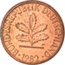 Coin, GERMANY - FEDERAL REPUBLIC, Pfennig, 1982, Stuttgart, AU(55-58), Copper