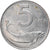 Moneta, Włochy, 5 Lire, 1975, Rome, EF(40-45), Aluminium, KM:92