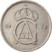 Munten, Zweden, Gustaf VI, 50 Öre, 1972, ZF, Copper-nickel, KM:837