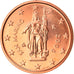 San Marino, 2 Euro Cent, 2008, Rome, STGL, Copper Plated Steel, KM:441