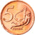 Vatikan, 5 Euro Cent, unofficial private coin, STGL, Copper Plated Steel