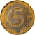 Moneta, Słowenia, 5 Tolarjev, 1999, VF(30-35), Mosiądz niklowy, KM:6