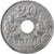 Moneta, Francja, État français, 20 Centimes, 1944, Paris, EF(40-45), Cynk