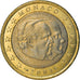 Mónaco, Euro, 2001, MS(63), Bimetálico, KM:173