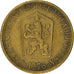 Moeda, Checoslováquia, Koruna, 1976, EF(40-45), Alumínio-Bronze, KM:50