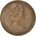 Coin, Australia, Elizabeth II, 2 Cents, 1974, EF(40-45), Bronze, KM:63