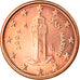 San Marino, Euro Cent, 2009, Rome, SPL, Copper Plated Steel, KM:440