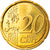 Słowenia, 20 Euro Cent, 2010, MS(63), Mosiądz, KM:72