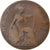 Coin, Great Britain, George V, 1/2 Penny, 1924, VF(20-25), Bronze, KM:809