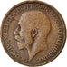 Coin, Great Britain, George V, 1/2 Penny, 1917, F(12-15), Bronze, KM:809