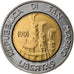 Coin, San Marino, 500 Lire, 1991, Rome, AU(50-53), Bi-Metallic, KM:269