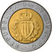 Coin, San Marino, 15th Anniversary - Resumption of Coinage, 500 Lire, 1987