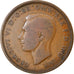 Coin, Great Britain, George VI, 1/2 Penny, 1940, VF(20-25), Bronze, KM:844