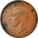 Coin, Great Britain, George VI, 1/2 Penny, 1945, EF(40-45), Bronze, KM:844