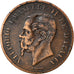 Coin, Italy, Vittorio Emanuele II, 5 Centesimi, 1867, Naples, EF(40-45), Copper