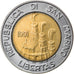 Coin, San Marino, 500 Lire, 1991, AU(50-53), Bi-Metallic, KM:269