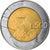 Munten, San Marino, 500 Lire, 1990, Rome, FR+, Bi-Metallic, KM:256