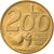 Moeda, San Marino, 200 Lire, 1991, MS(60-62), Alumínio-Bronze, KM:268