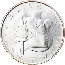 Moeda, Itália, 500 Lire, 1984, Rome, Los Angeles Olympics, MS(60-62), Prata