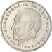 Coin, GERMANY - FEDERAL REPUBLIC, 2 Mark, 1969, Stuttgart, VF(30-35)