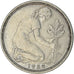 Moneta, Niemcy - RFN, 50 Pfennig, 1950, Munich, VF(30-35), Miedź-Nikiel