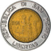 Coin, San Marino, 500 Lire, 1991, Rome, VF(30-35), Bi-Metallic, KM:269