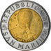 Munten, San Marino, 500 Lire, 1996, Rome, PR+, Bi-Metallic, KM:357