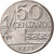 Coin, Brazil, 50 Centavos, 1975, planchet error, AU(50-53), Stainless Steel