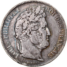 Coin, France, Louis-Philippe, 5 Francs, 1842, Lille, VF(30-35), Silver