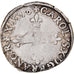 Monnaie, France, Charles X, 1/4 Ecu, 1590, Nantes, TTB, Argent, Sombart:4670