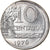 Coin, Brazil, 10 Centavos, 1976, error off center strike, AU(55-58), Stainless