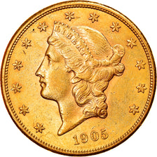 Münze, Vereinigte Staaten, Liberty Head, $20, Double Eagle, 1905, U.S. Mint