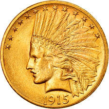 Monnaie, États-Unis, Indian Head, $10, Eagle, 1915, U.S. Mint, Philadelphie