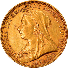 Moneta, Wielka Brytania, Victoria, Sovereign, 1893, AU(50-53), Złoto, KM:785