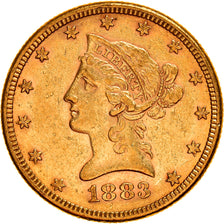 Moneta, USA, Coronet Head, $10, Eagle, 1883, U.S. Mint, Philadelphia, EF(40-45)