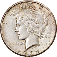 Münze, Vereinigte Staaten, Peace Dollar, Dollar, 1922, U.S. Mint, San