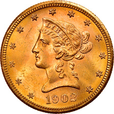 Monnaie, États-Unis, Coronet Head, $10, Eagle, 1902, U.S. Mint, San Francisco