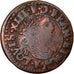 Moneta, Francja, Louis XIII, Double Tournois, 1639, Bordeaux, VF(20-25), Miedź