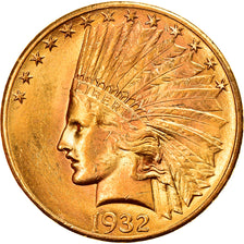 Moeda, Estados Unidos da América, Indian Head, $10, Eagle, 1932, U.S. Mint