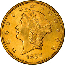 Münze, Vereinigte Staaten, Liberty Head, $20, Double Eagle, 1897, U.S. Mint