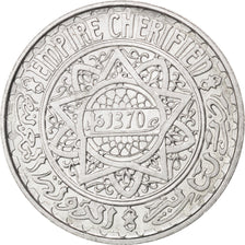 Coin, Morocco, 5 Francs, 1951, Paris, MS(60-62), Aluminum, KM:E39, Lecompte:246