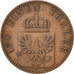 Munten, Duitse staten, PRUSSIA, Wilhelm I, 3 Pfennig, 1863, ZF, Koper, KM:482