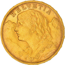 Moneda, Suiza, 20 Francs, 1930, Bern, SC, Oro, KM:35.1