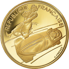 Moneta, Francja, 500 Francs, 1990, Paris, JO Albertville : bobsleigh, MS(65-70)