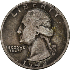 Coin, United States, Washington Quarter, Quarter, 1942, U.S. Mint, Philadelphia