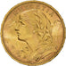 Coin, Switzerland, 20 Francs, 1916, Bern, MS(60-62), Gold, KM:35.1