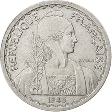 Coin, French Indochina, 20 Cents, 1945, Paris, AU(50-53), Aluminum, KM:E39