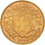 Coin, Switzerland, 20 Francs, 1935, Bern, error collar crack, MS(60-62), Gold